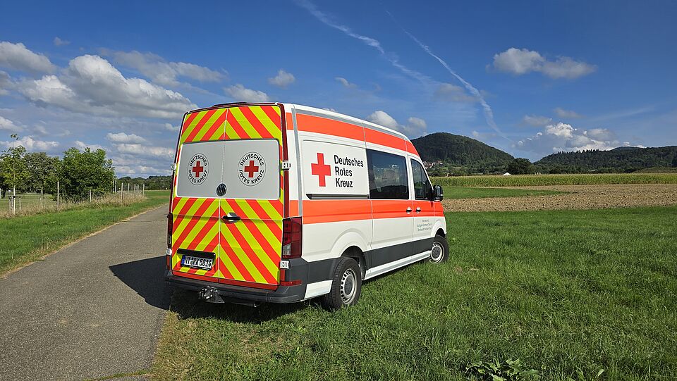 zu sehen ist der neue MTW ein VW Crafter der Bereitschaft Weilheim 
